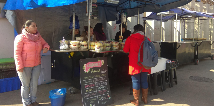 8 carros de comida operan formalmente en frontis de san joaquín